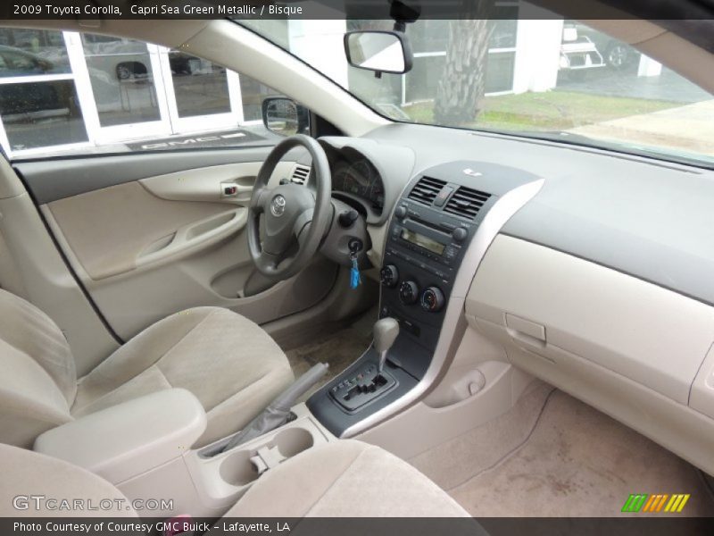 Capri Sea Green Metallic / Bisque 2009 Toyota Corolla