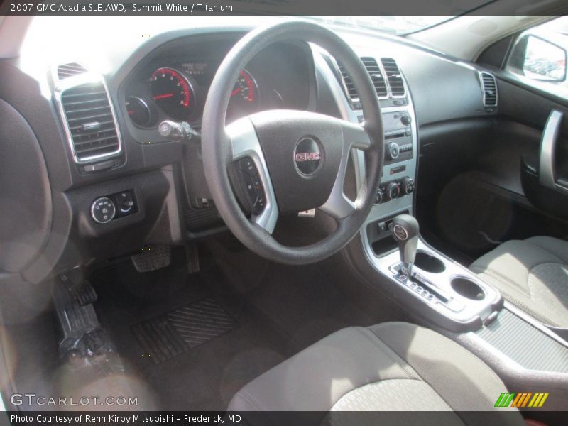 Summit White / Titanium 2007 GMC Acadia SLE AWD