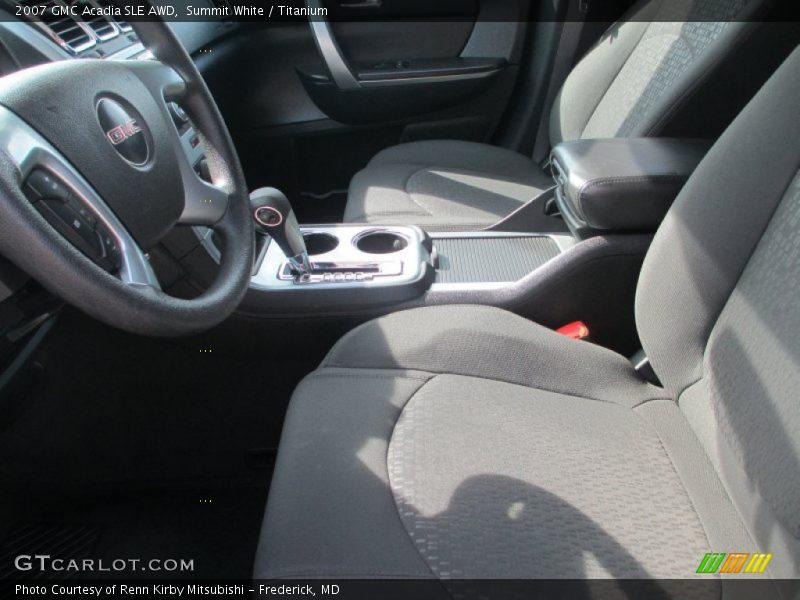 Summit White / Titanium 2007 GMC Acadia SLE AWD