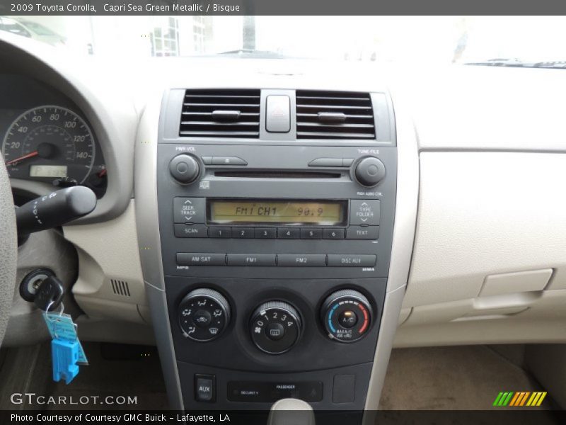 Capri Sea Green Metallic / Bisque 2009 Toyota Corolla