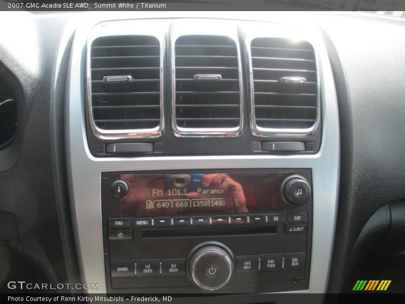 Summit White / Titanium 2007 GMC Acadia SLE AWD