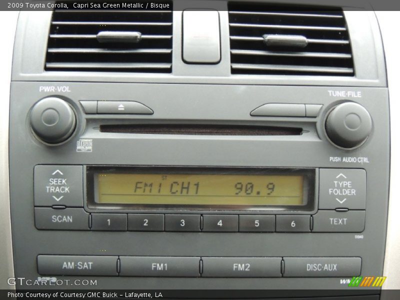 Capri Sea Green Metallic / Bisque 2009 Toyota Corolla
