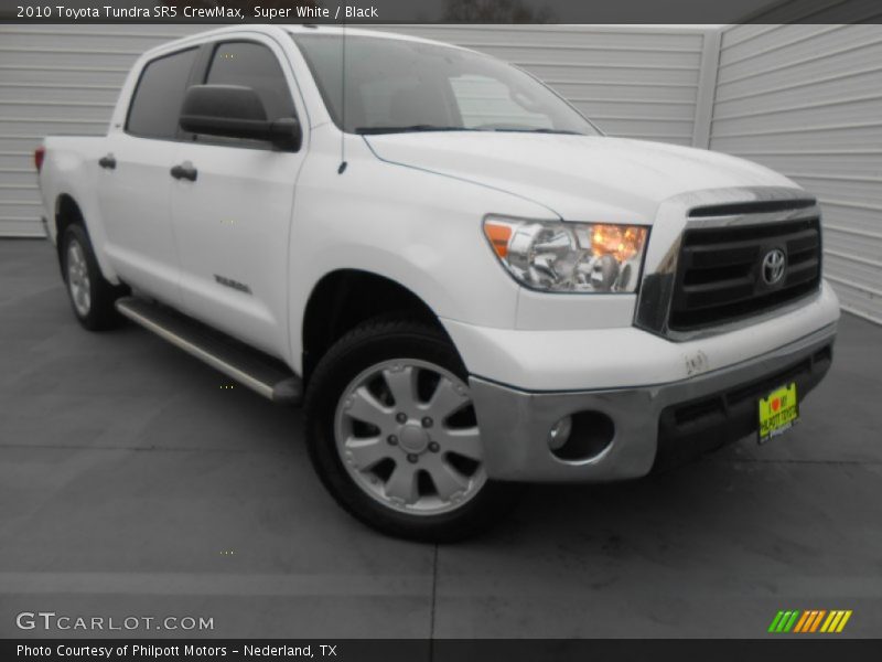 Super White / Black 2010 Toyota Tundra SR5 CrewMax