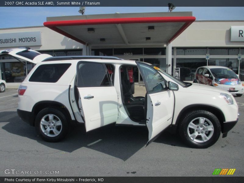 Summit White / Titanium 2007 GMC Acadia SLE AWD