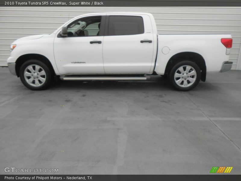 Super White / Black 2010 Toyota Tundra SR5 CrewMax