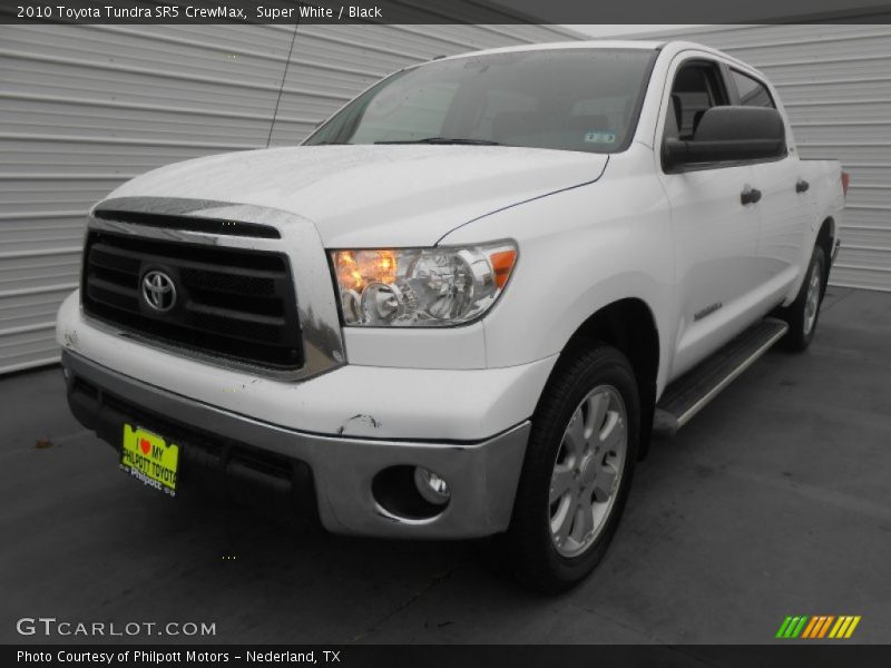 Super White / Black 2010 Toyota Tundra SR5 CrewMax