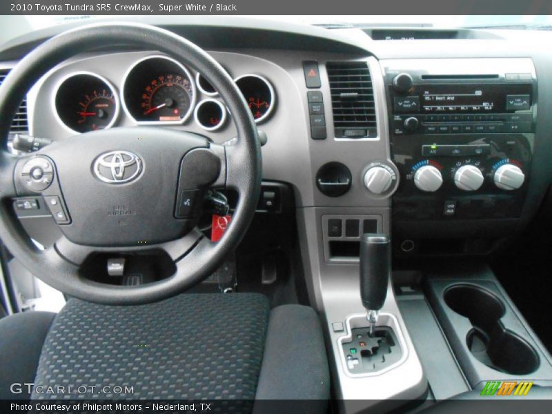 Super White / Black 2010 Toyota Tundra SR5 CrewMax