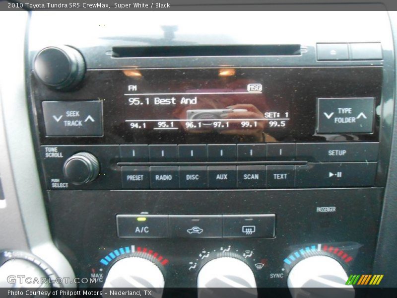 Super White / Black 2010 Toyota Tundra SR5 CrewMax