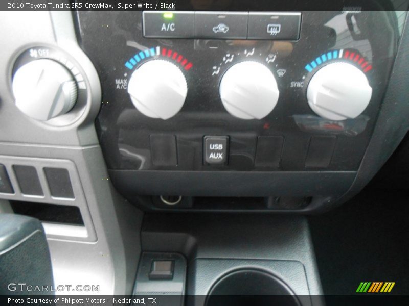 Super White / Black 2010 Toyota Tundra SR5 CrewMax