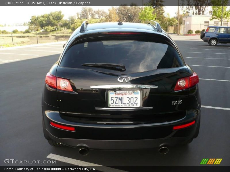 Black Obsidian / Graphite 2007 Infiniti FX 35 AWD
