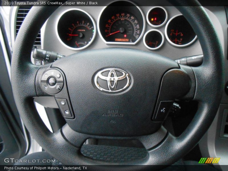 Super White / Black 2010 Toyota Tundra SR5 CrewMax