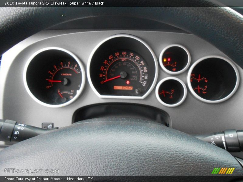 Super White / Black 2010 Toyota Tundra SR5 CrewMax