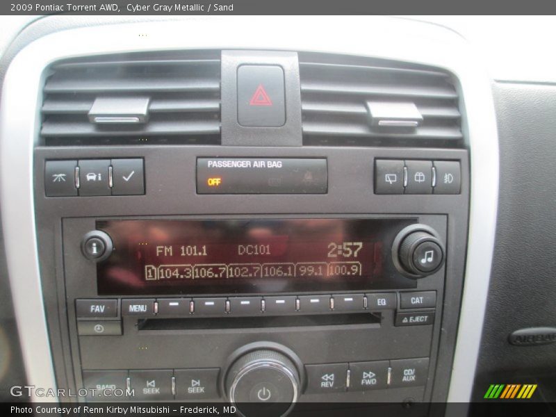 Cyber Gray Metallic / Sand 2009 Pontiac Torrent AWD
