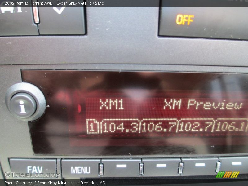 Cyber Gray Metallic / Sand 2009 Pontiac Torrent AWD
