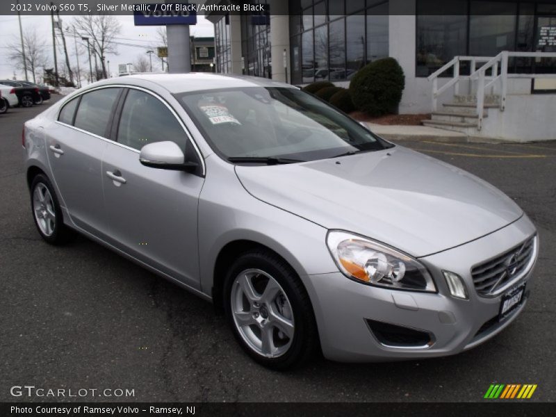 Silver Metallic / Off Black/Anthracite Black 2012 Volvo S60 T5