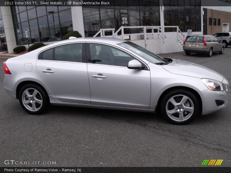 Silver Metallic / Off Black/Anthracite Black 2012 Volvo S60 T5