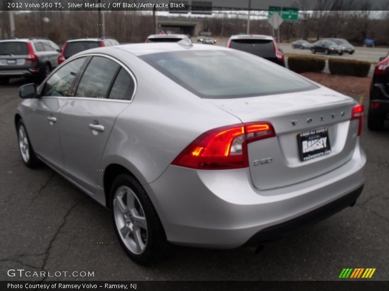 Silver Metallic / Off Black/Anthracite Black 2012 Volvo S60 T5