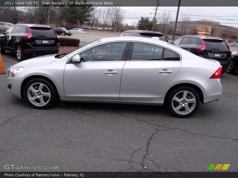 Silver Metallic / Off Black/Anthracite Black 2012 Volvo S60 T5
