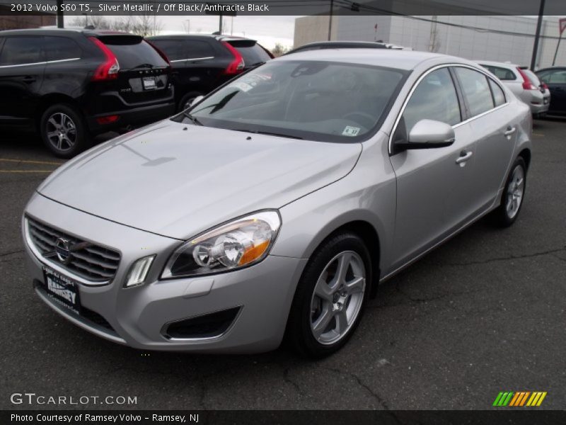 Silver Metallic / Off Black/Anthracite Black 2012 Volvo S60 T5