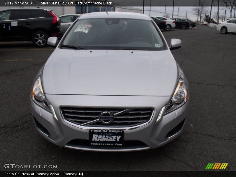 Silver Metallic / Off Black/Anthracite Black 2012 Volvo S60 T5
