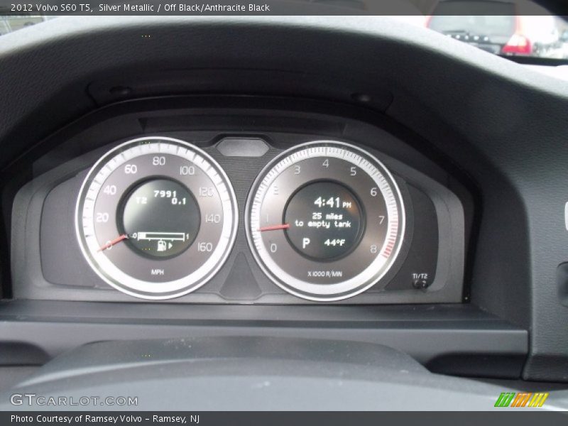 Silver Metallic / Off Black/Anthracite Black 2012 Volvo S60 T5
