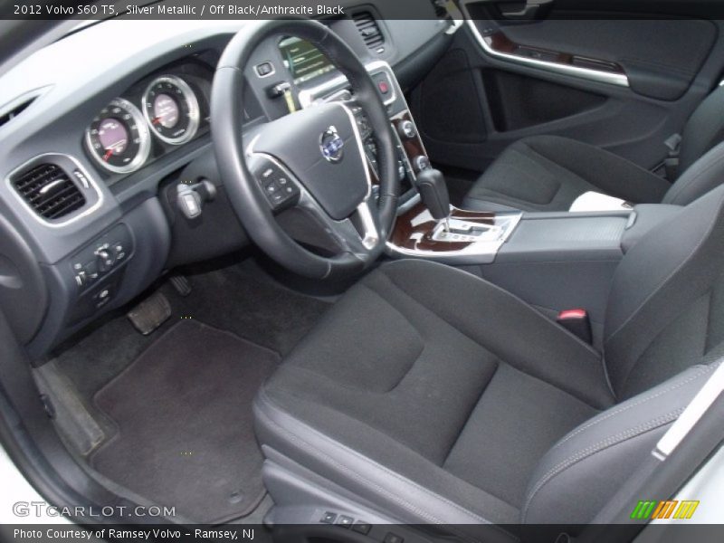 Silver Metallic / Off Black/Anthracite Black 2012 Volvo S60 T5