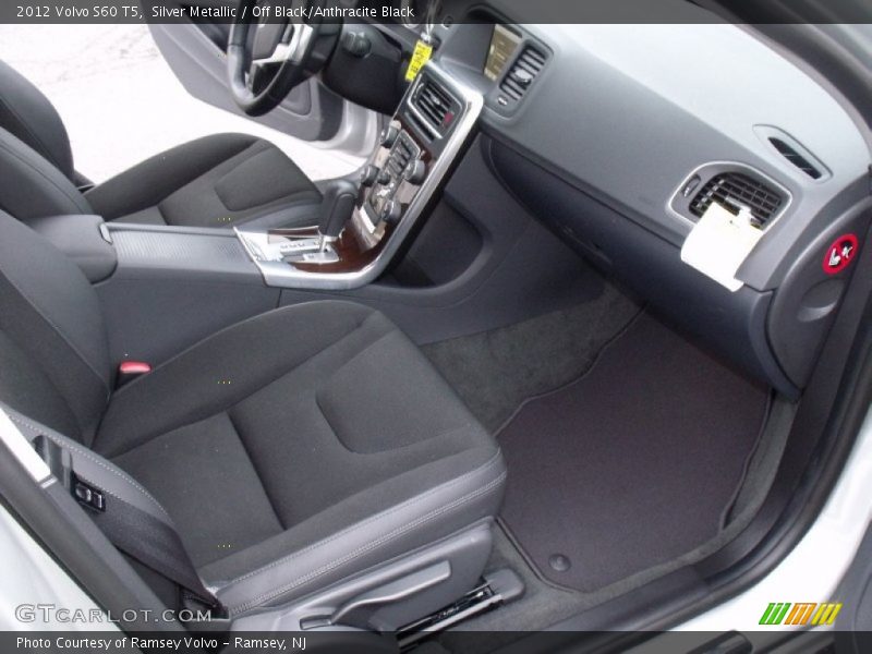 Silver Metallic / Off Black/Anthracite Black 2012 Volvo S60 T5