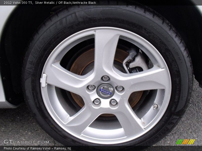 Silver Metallic / Off Black/Anthracite Black 2012 Volvo S60 T5
