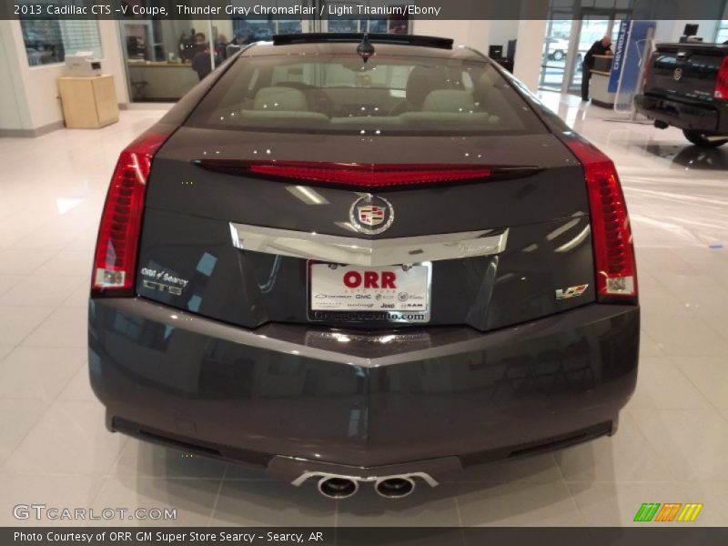 Thunder Gray ChromaFlair / Light Titanium/Ebony 2013 Cadillac CTS -V Coupe