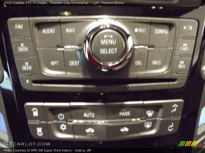 Thunder Gray ChromaFlair / Light Titanium/Ebony 2013 Cadillac CTS -V Coupe