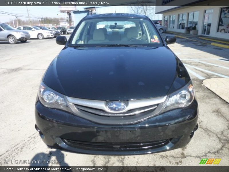 Obsidian Black Pearl / Ivory 2010 Subaru Impreza 2.5i Sedan
