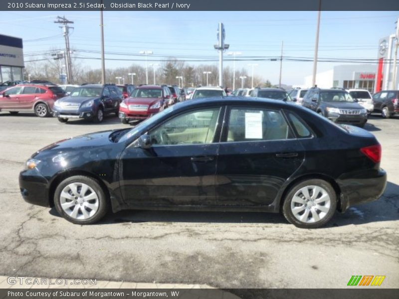 Obsidian Black Pearl / Ivory 2010 Subaru Impreza 2.5i Sedan