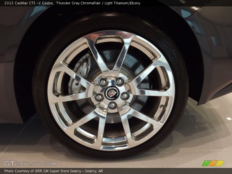 Thunder Gray ChromaFlair / Light Titanium/Ebony 2013 Cadillac CTS -V Coupe
