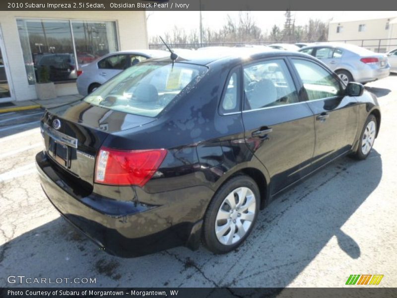 Obsidian Black Pearl / Ivory 2010 Subaru Impreza 2.5i Sedan