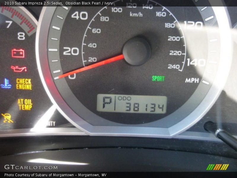 Obsidian Black Pearl / Ivory 2010 Subaru Impreza 2.5i Sedan