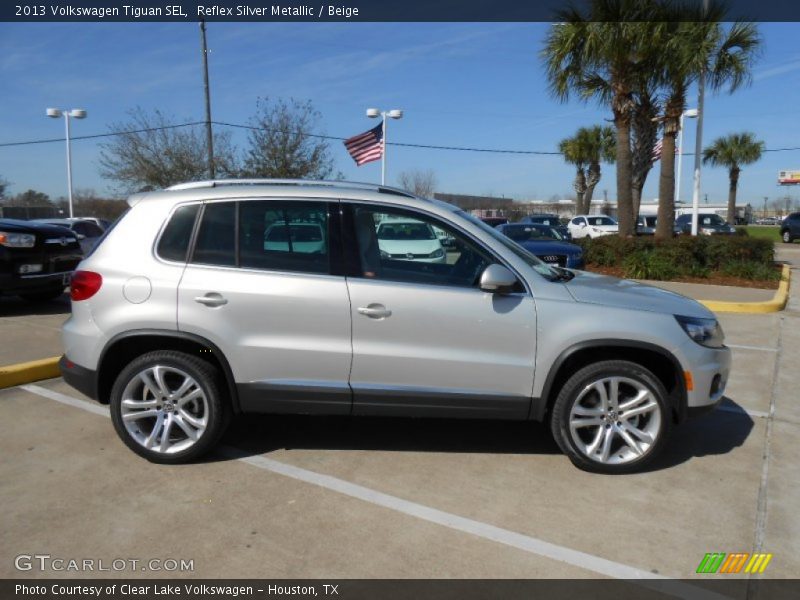 Reflex Silver Metallic / Beige 2013 Volkswagen Tiguan SEL