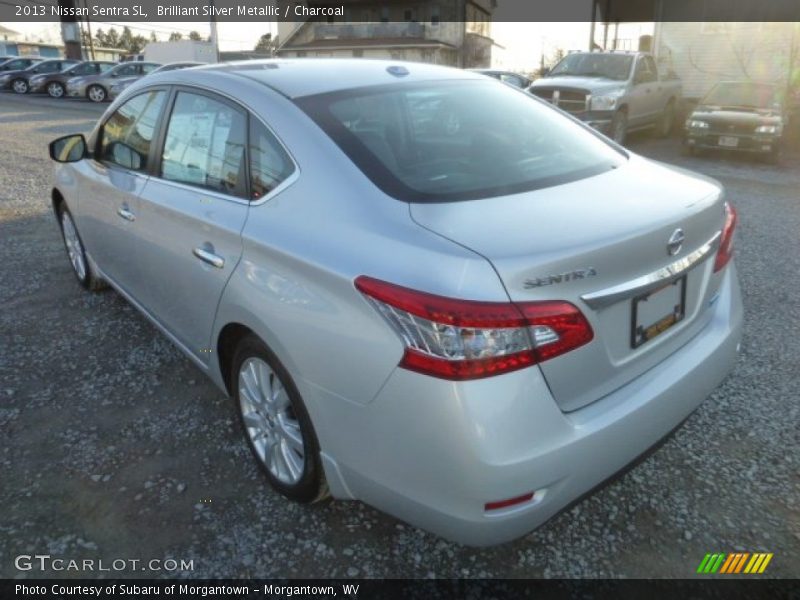 Brilliant Silver Metallic / Charcoal 2013 Nissan Sentra SL