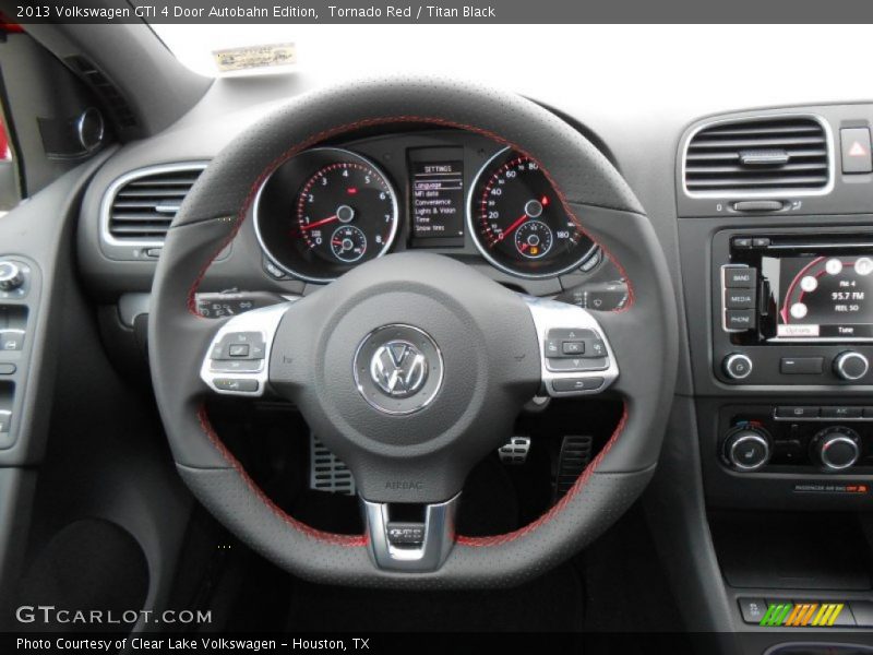 Tornado Red / Titan Black 2013 Volkswagen GTI 4 Door Autobahn Edition