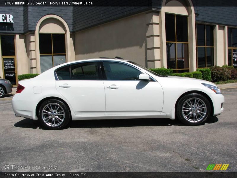 Ivory Pearl / Wheat Beige 2007 Infiniti G 35 Sedan