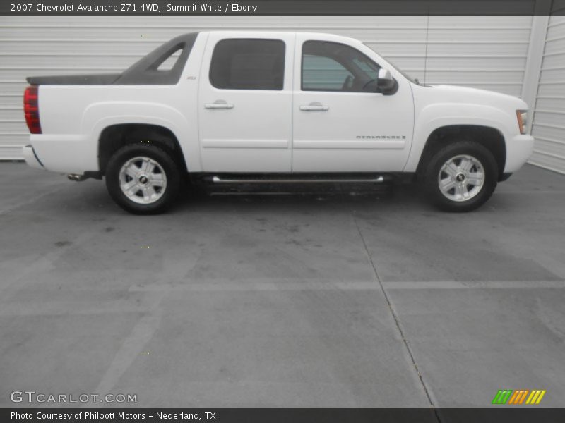 Summit White / Ebony 2007 Chevrolet Avalanche Z71 4WD