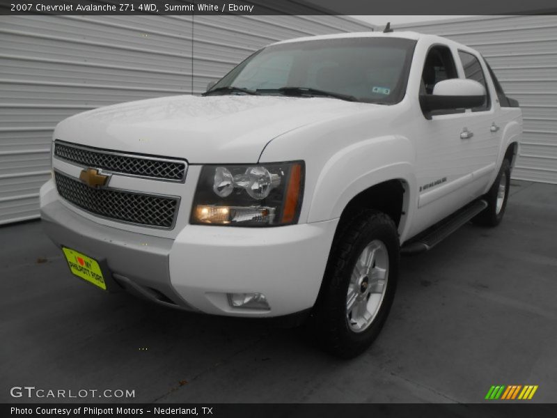 Summit White / Ebony 2007 Chevrolet Avalanche Z71 4WD