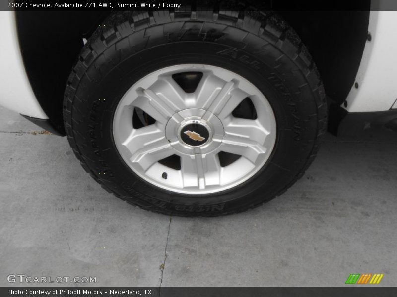 Summit White / Ebony 2007 Chevrolet Avalanche Z71 4WD