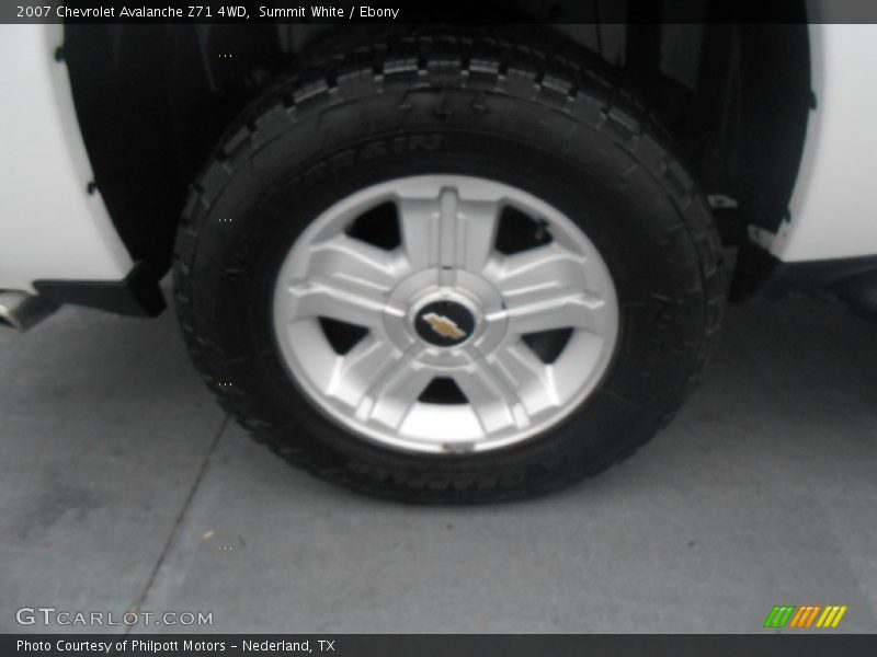 Summit White / Ebony 2007 Chevrolet Avalanche Z71 4WD