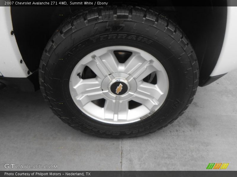 Summit White / Ebony 2007 Chevrolet Avalanche Z71 4WD