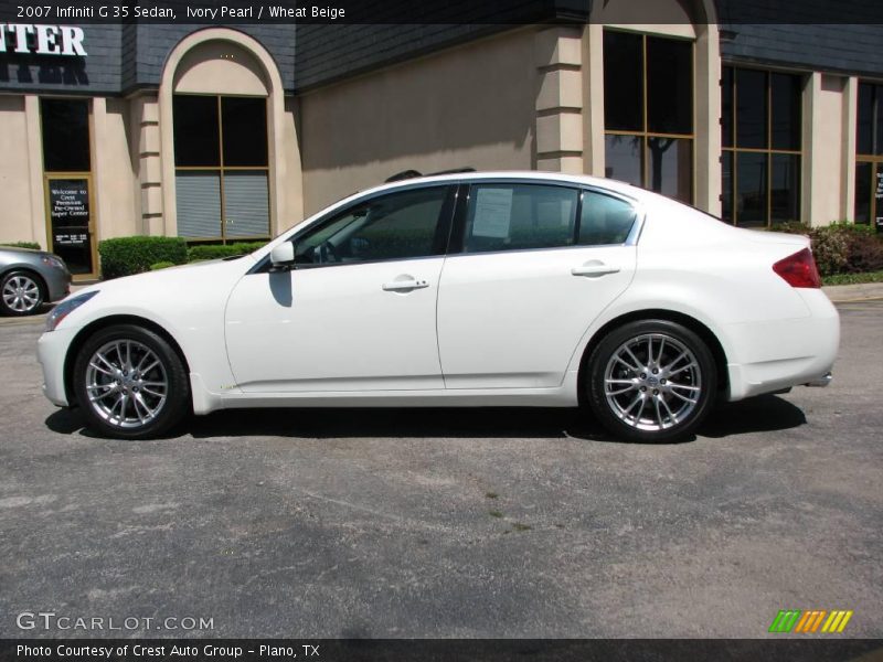 Ivory Pearl / Wheat Beige 2007 Infiniti G 35 Sedan