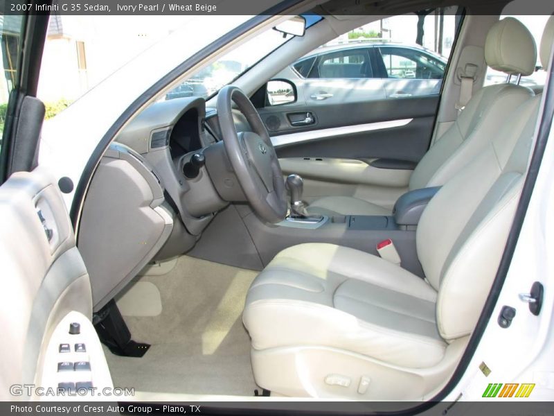 Ivory Pearl / Wheat Beige 2007 Infiniti G 35 Sedan