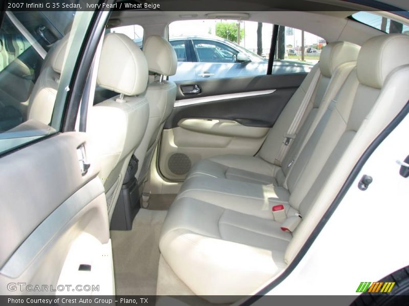 Ivory Pearl / Wheat Beige 2007 Infiniti G 35 Sedan