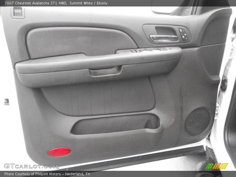 Summit White / Ebony 2007 Chevrolet Avalanche Z71 4WD