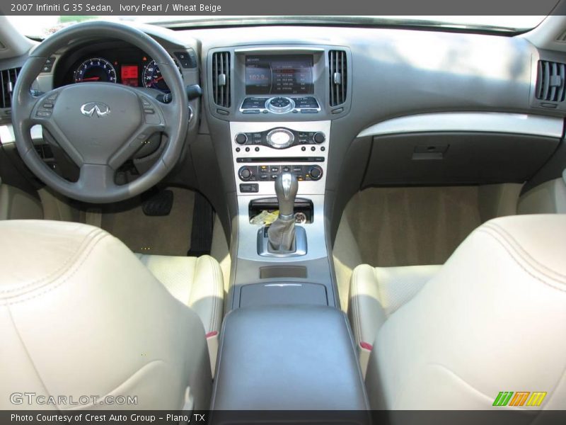 Ivory Pearl / Wheat Beige 2007 Infiniti G 35 Sedan