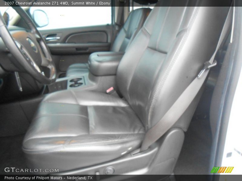 Summit White / Ebony 2007 Chevrolet Avalanche Z71 4WD